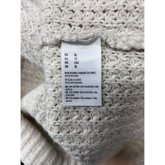American Eagle Outfitters Women’s XL Cream Crewneck Sweater - Picture 6 of 9